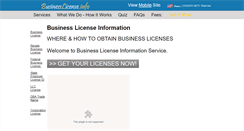 Desktop Screenshot of businesslicense.info